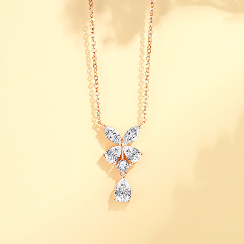 S925 Romantic Starlight Flower Fairy Necklace