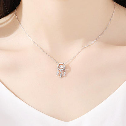 S925 Dream Catcher Beating Necklace