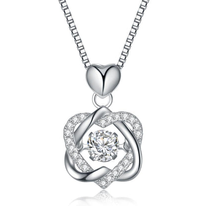 S925 Heart Beating Necklace