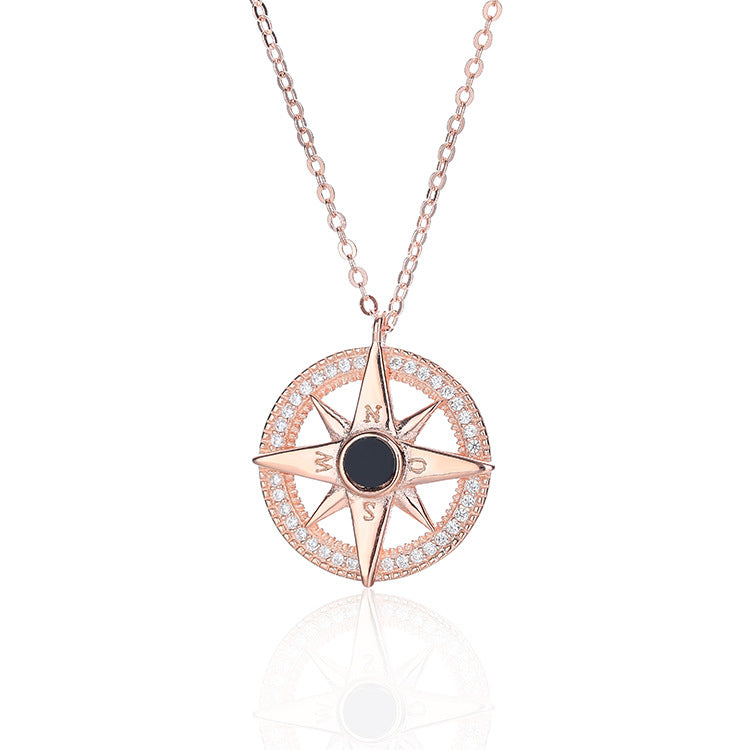 S925 Follow Your Inner Compass Necklace