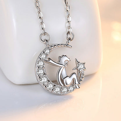 S925 Little Prince Fantasy Universe Necklace