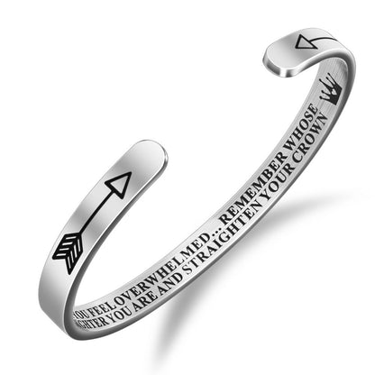 Straighten Your Crown bracelet cuff bangle