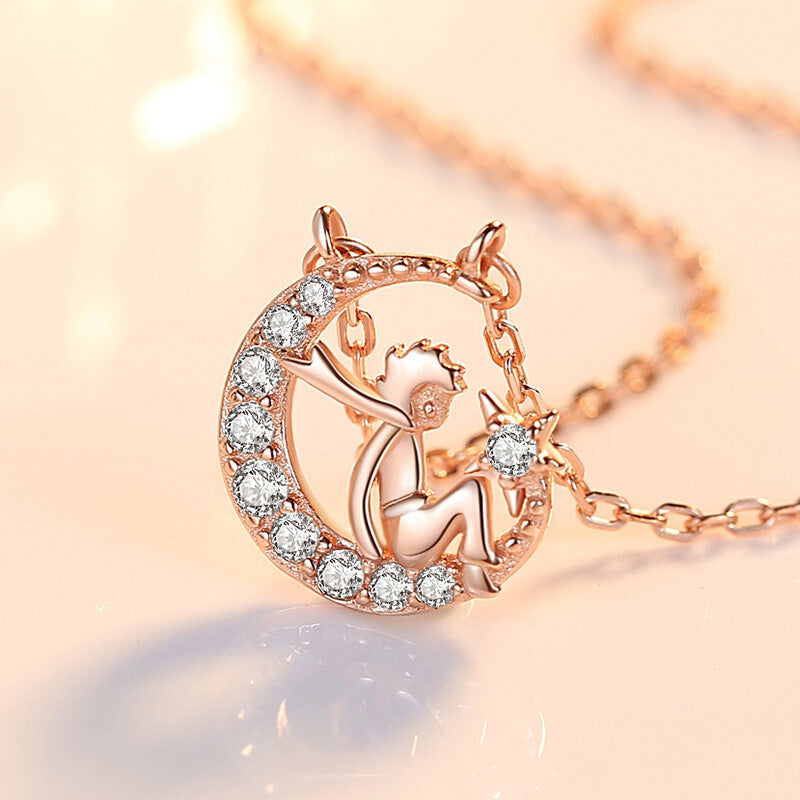 S925 Little Prince Fantasy Universe Necklace