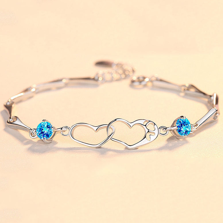 S999 SOUL SISTER HEART BRACELET - CHERISH YOUR BOND