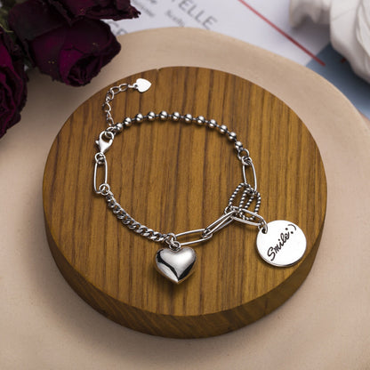 Smile & Heart Charm Bracelet