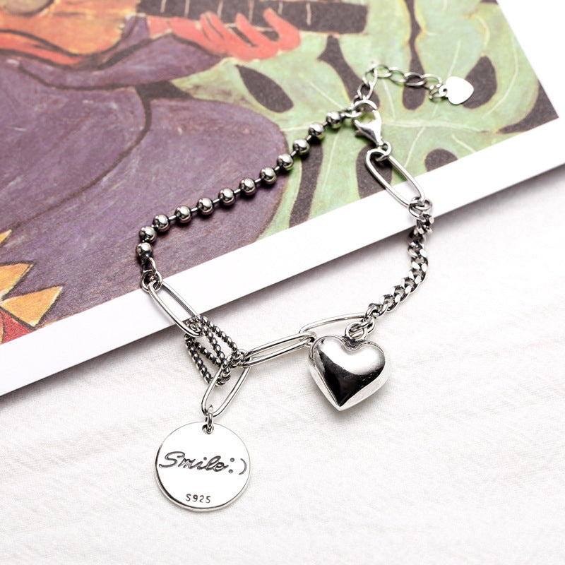 Smile & Heart Charm Bracelet