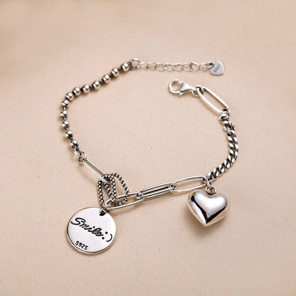 Smile & Heart Charm Bracelet