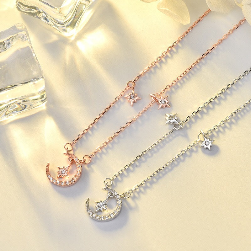 S925 Moon&Star Necklace