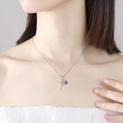 S925 Key&Heart Necklace