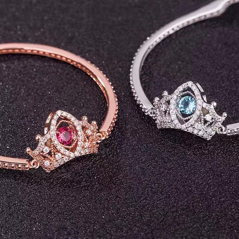 S925 Crown Sparkling Dance Bracelet