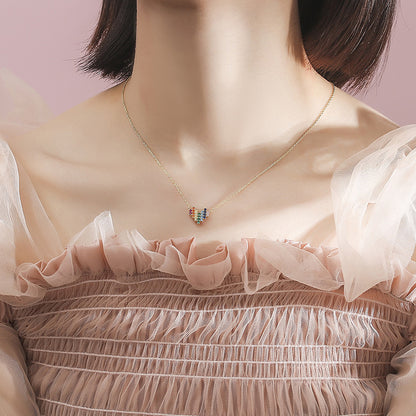 S925 Love Rainbow Necklace