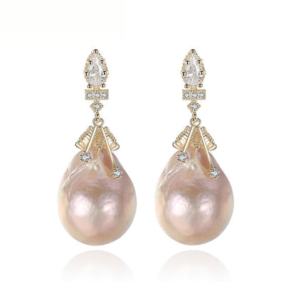 S925 Baroque Pearl Pendant Necklace