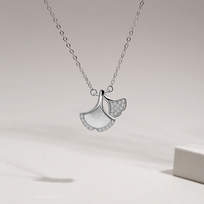 S925 Ginkgo Leaf Necklace