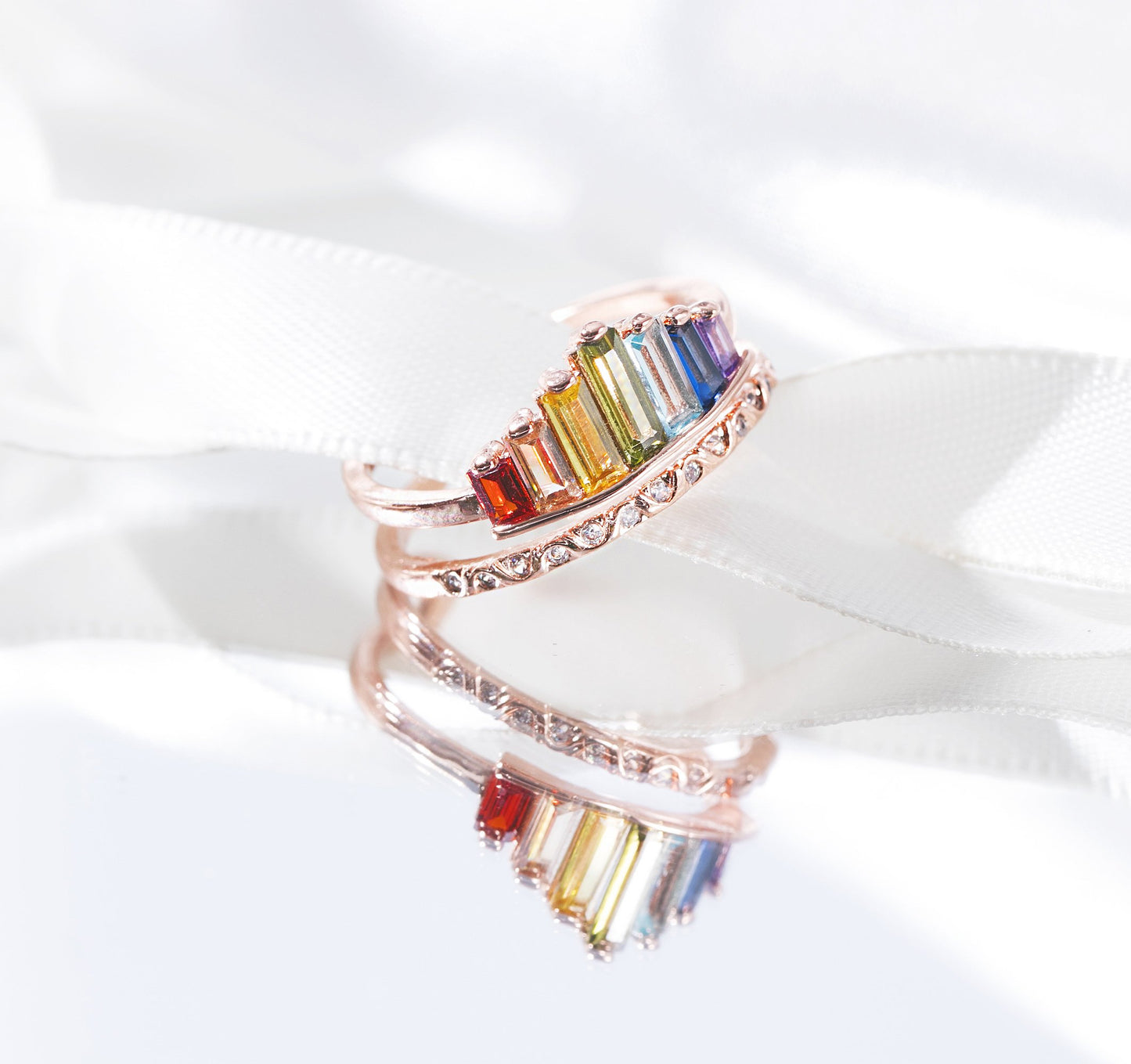 S925 Rainbow Ring