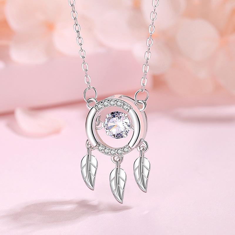 S925 Dream Catcher Beating Necklace