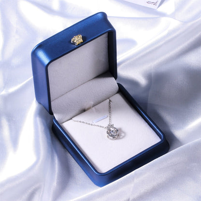 S925 Crown Sparkling Dance Necklace