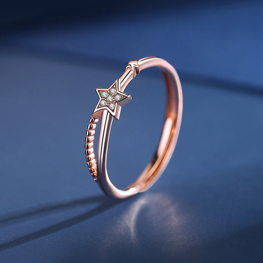 S925 YOU WERE BORN TO SHINE STARS RING