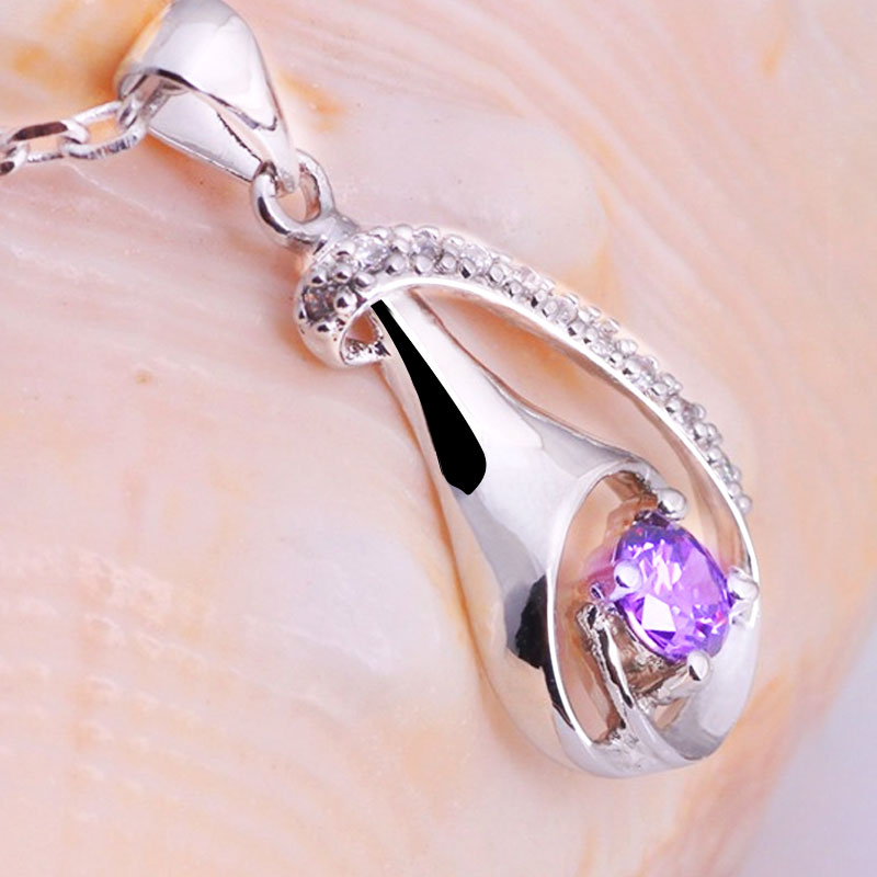 S925 Surround water drop pendant