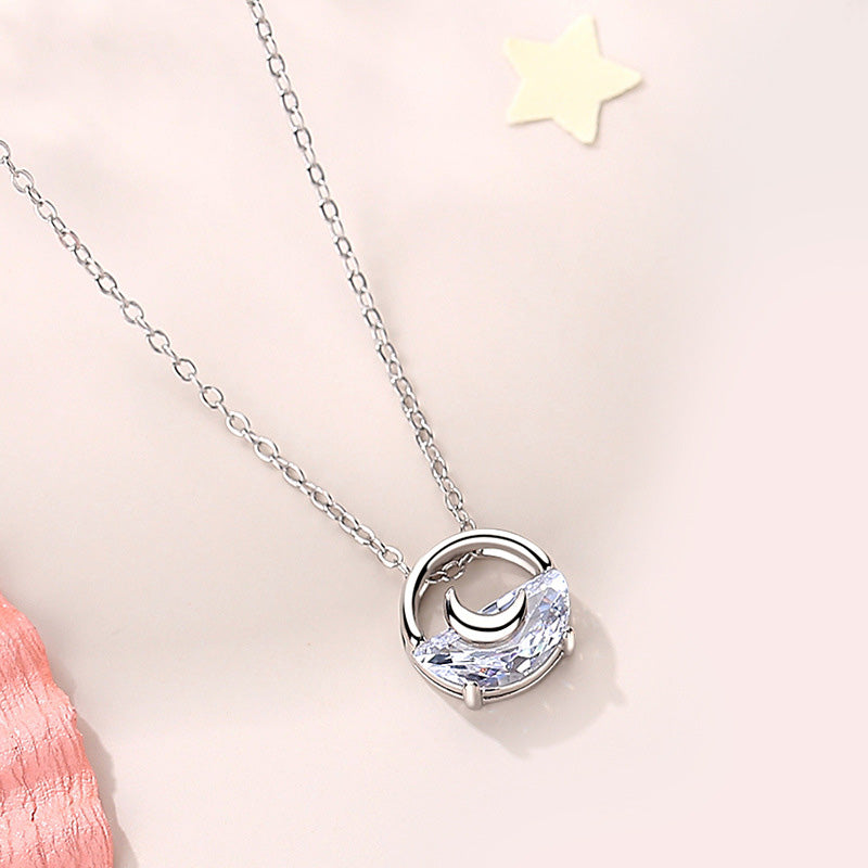 S925 Crescent Necklace