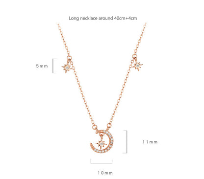 S925 Moon&Star Necklace