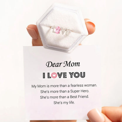 S925 DAUGHTER&MOM I LOVE YOU RING