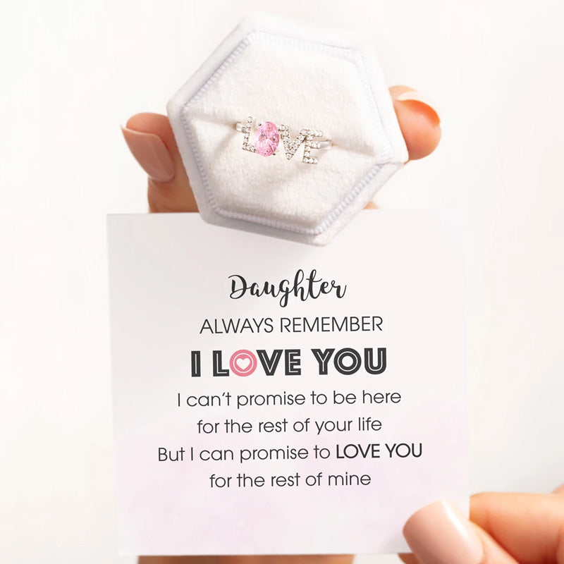 S925 DAUGHTER&MOM I LOVE YOU RING