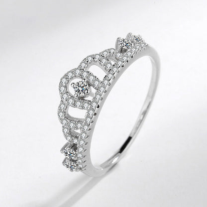 S925 Princess Crown Ring