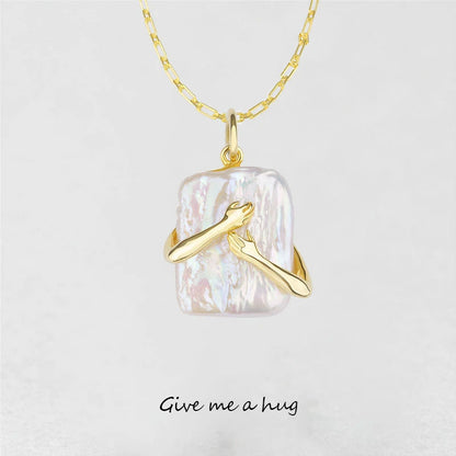 S925 GIVE ME A HUG Necklace