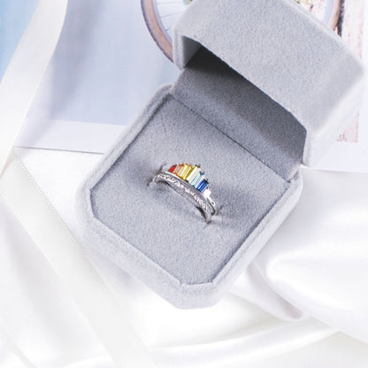 S925 Rainbow Ring