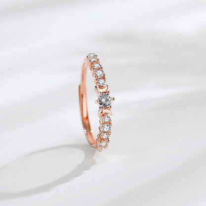 S925 Star Moon Ring