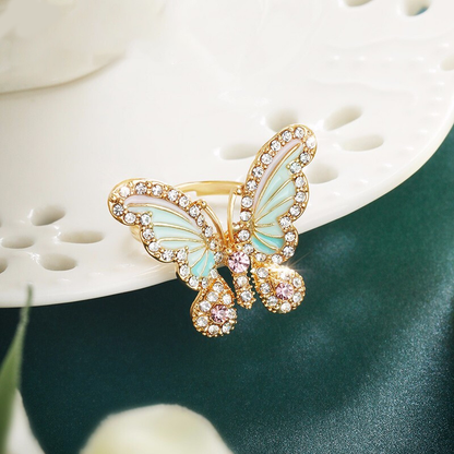 S925 BUTTERFLY KISS RING