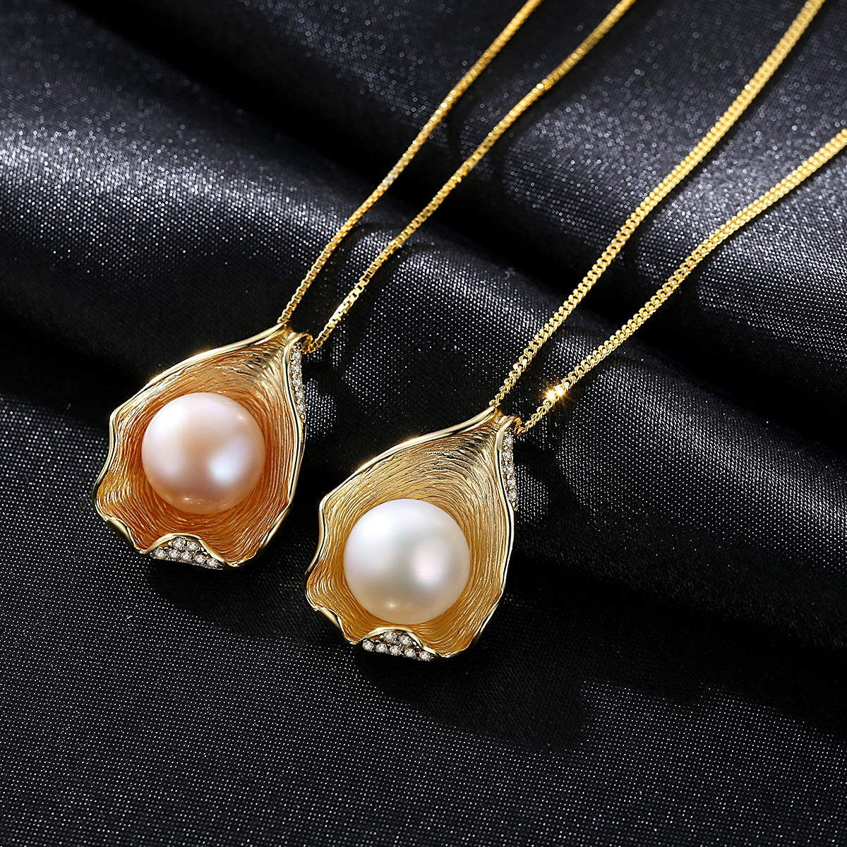 S925 Shell And Pearl Necklace