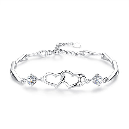 S999 SOUL SISTER HEART BRACELET - CHERISH YOUR BOND