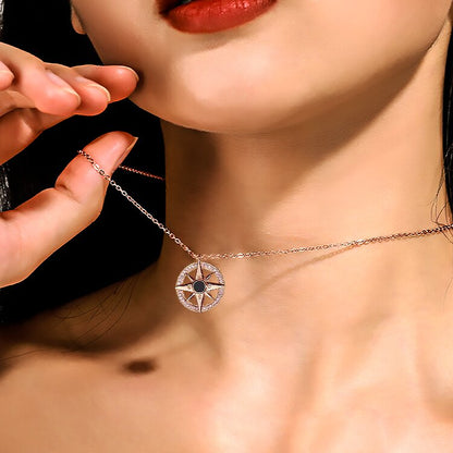 S925 Follow Your Inner Compass Necklace