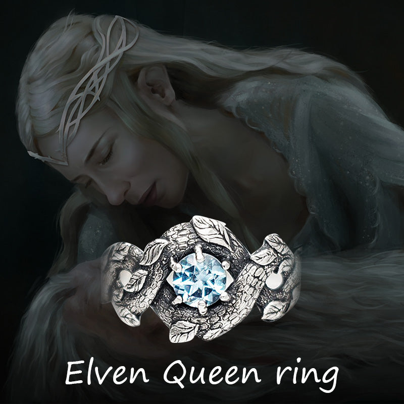 S925 Elven Queen ring