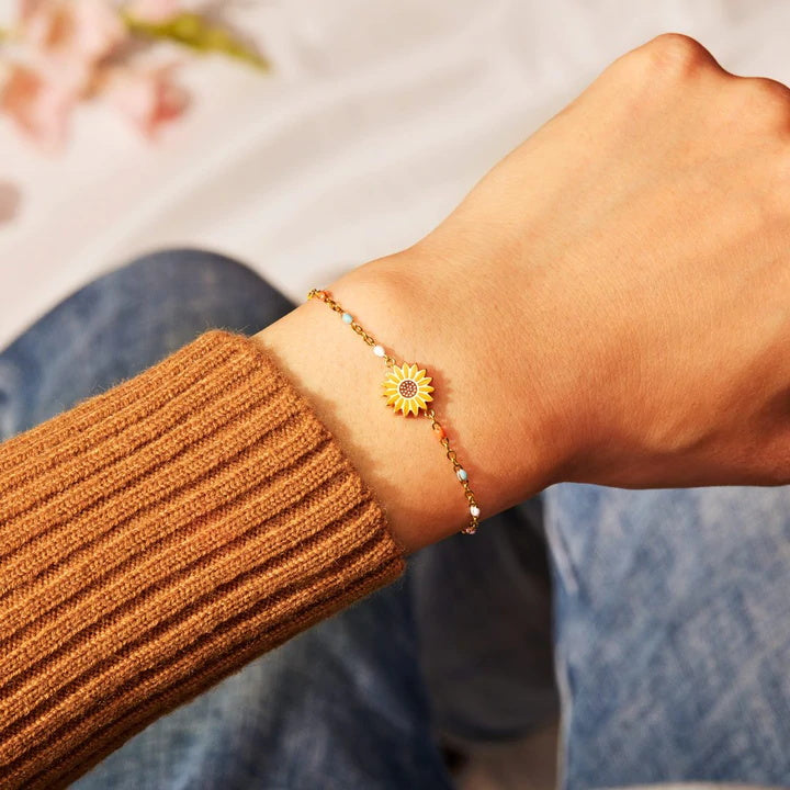 S925 SUNFLOWER BRACELET