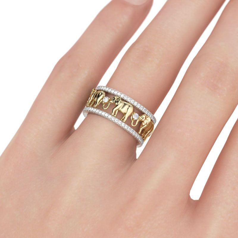 S925  Elephant Ring