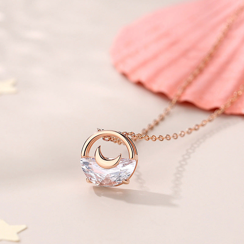 S925 Crescent Necklace