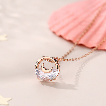 S925 Crescent Necklace