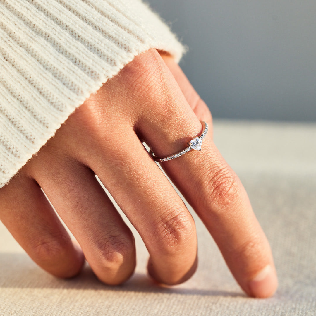 Mama & Daughter Layered Heart Ring