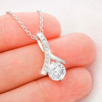 TO MY GRANDDAUGHTER - WHITE GOLD NECKLACE