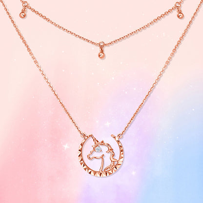 S925 Amazing unicorn necklace