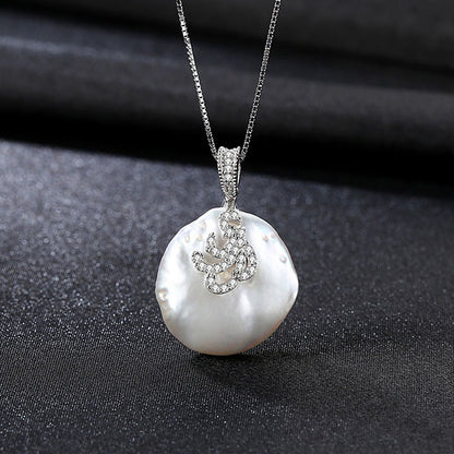 S925 Baroque Pearl Pendant Necklace