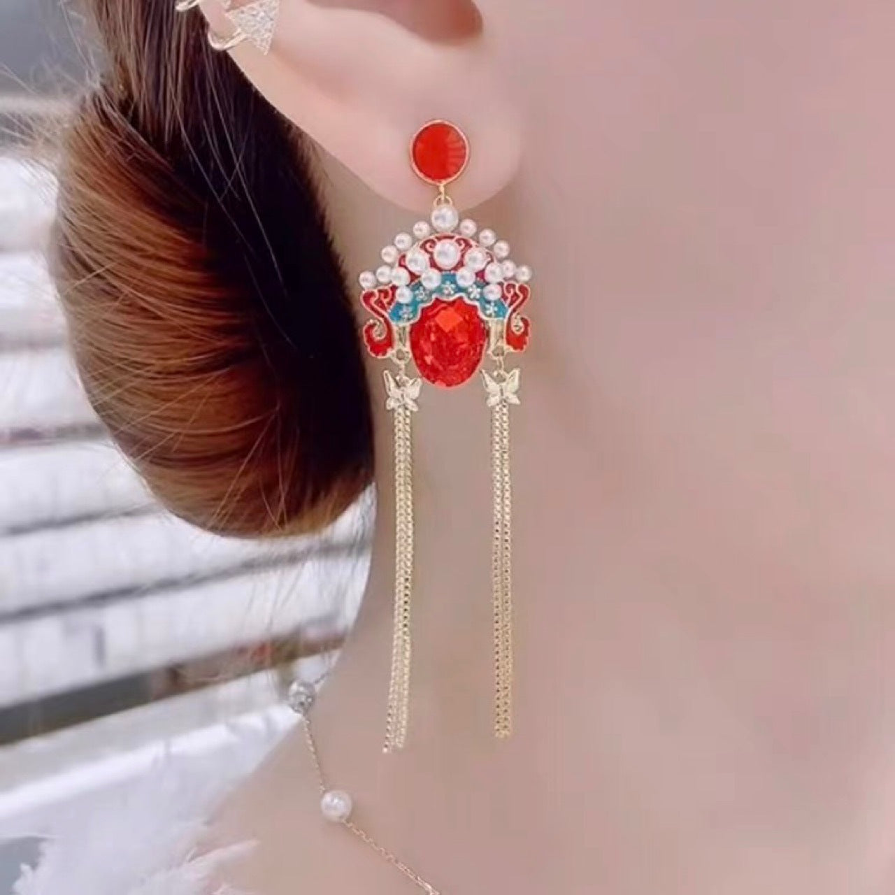 Ancient Oriental Opera earrings