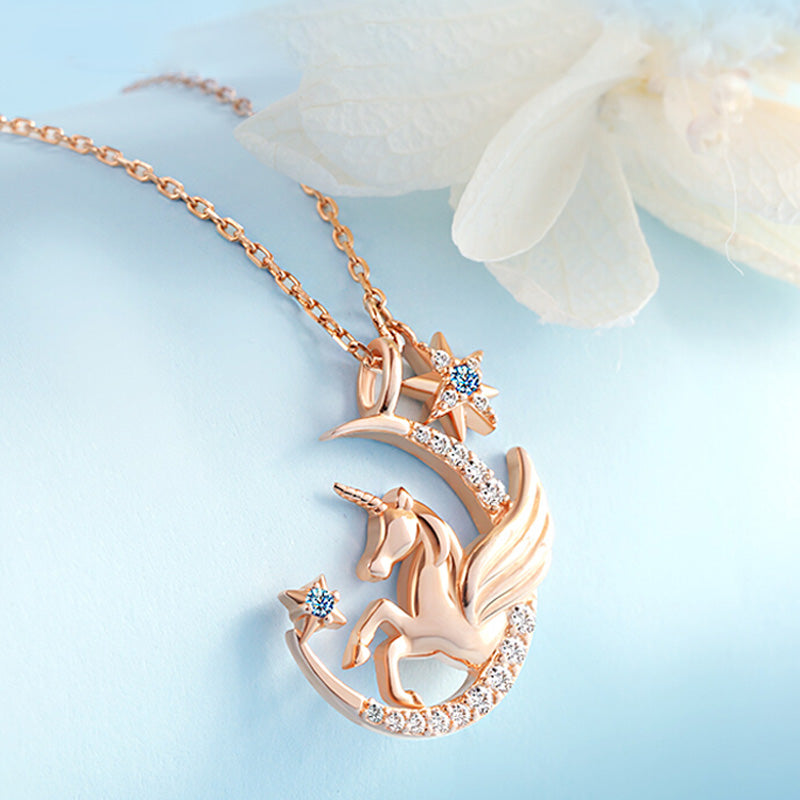 S925 Starlight Unicorn Necklace