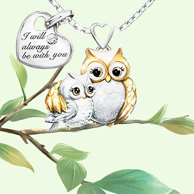 S925 I Will Owlways Be with You Necklace