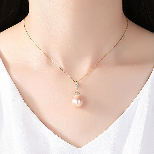 S925 Baroque Pearl Pendant Necklace