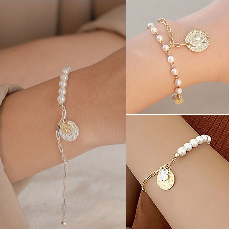 S925 Pearl Chain Bracelet