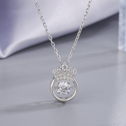 S925 Crown Dance Necklace