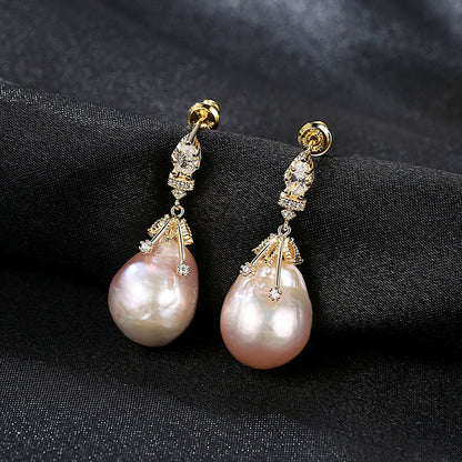 S925 Baroque Pearl Pendant Necklace